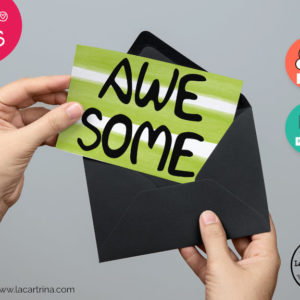 You are awesome greeting card