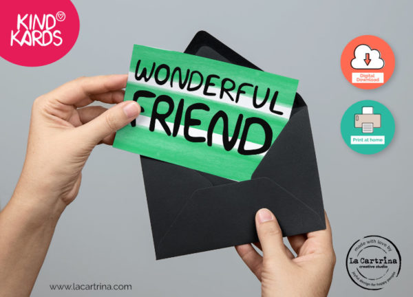 You are a wonderful friend greeting card
